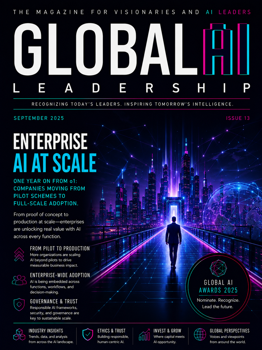 Global AI Leadership Review — Issue 13, September 2025 cover