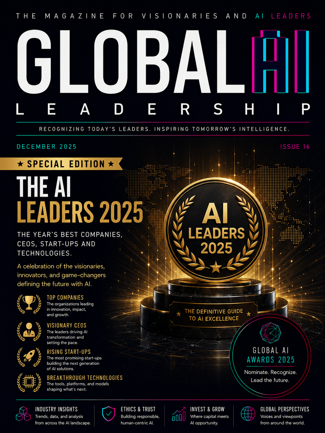 Global AI Leadership Review — Issue 16, December 2025 cover