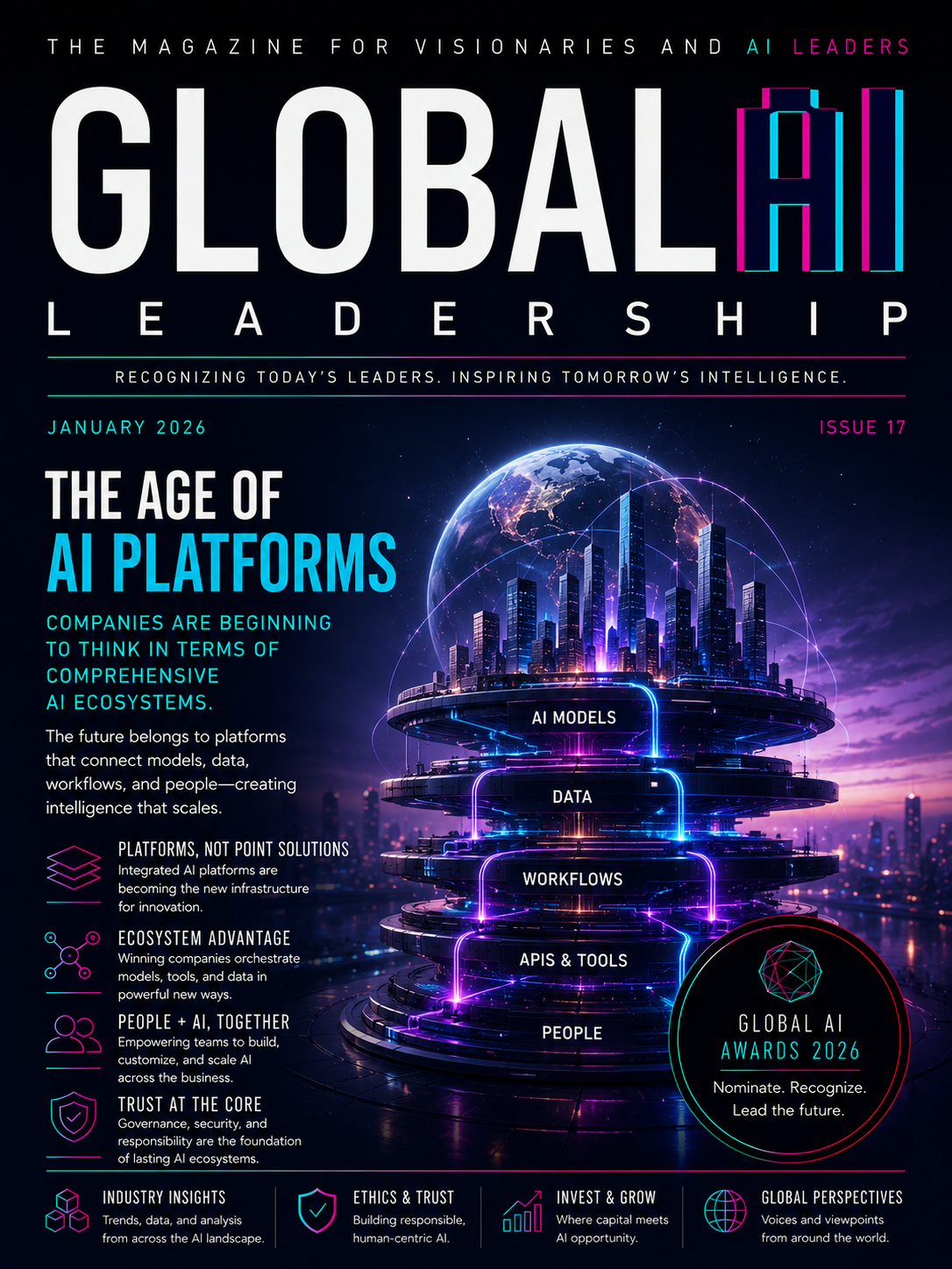 Global AI Leadership Review — Issue 17, January 2026 cover