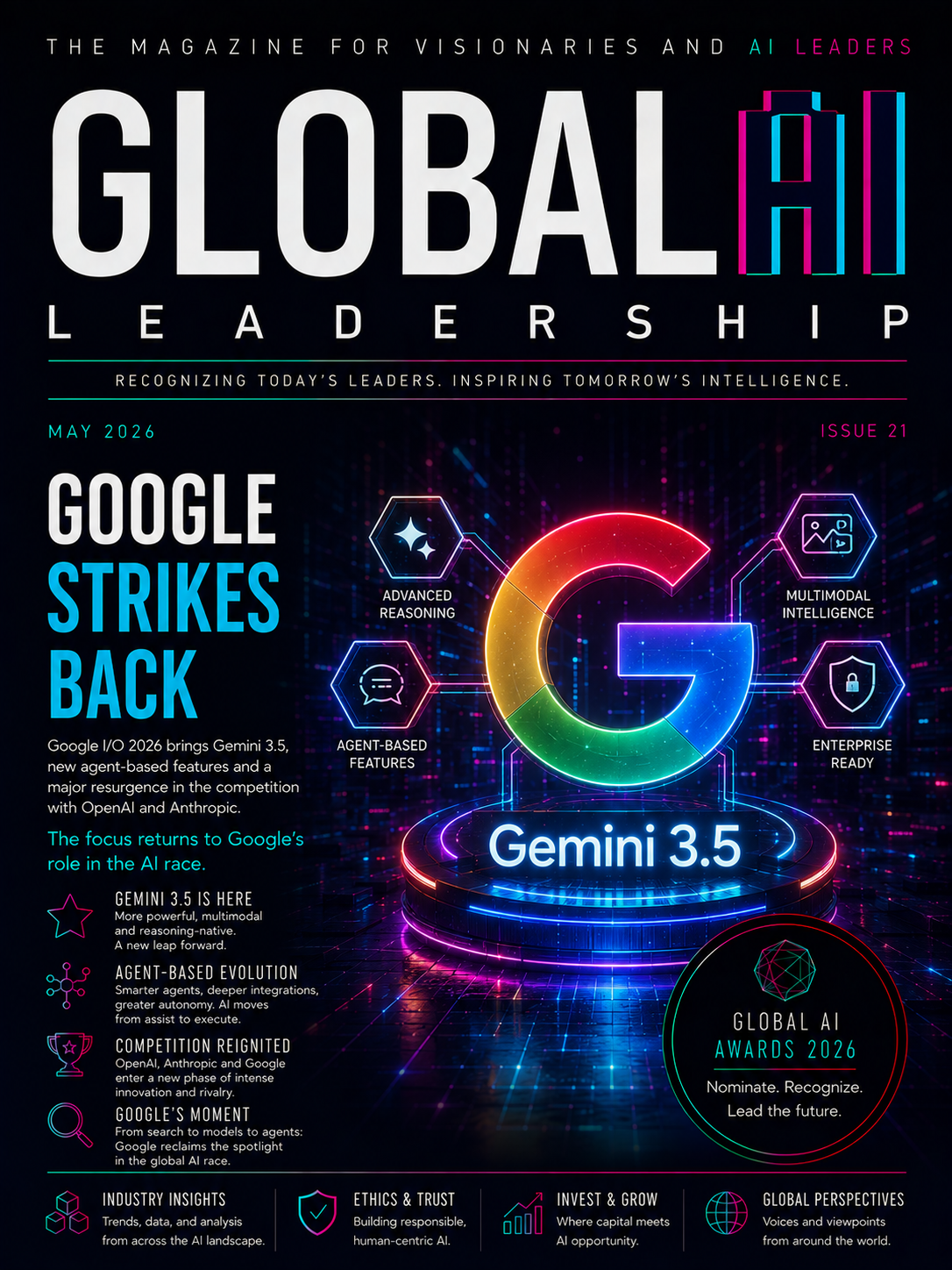 Global AI Leadership Review — Issue 21, May 2026 cover