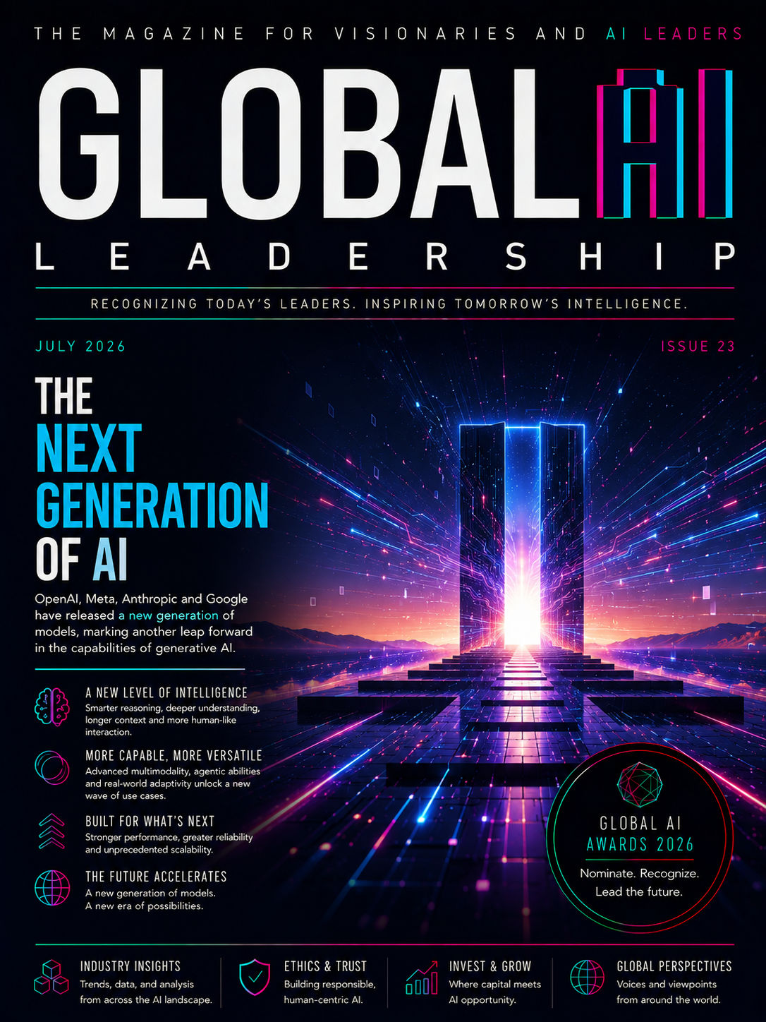 Global AI Leadership Review — Issue 23, July 2026 cover